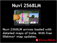 Garmin Nuvi 2568LM India with Lifetime Free Map Updates